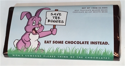 allisons milk chocolate save the bunnies  bar