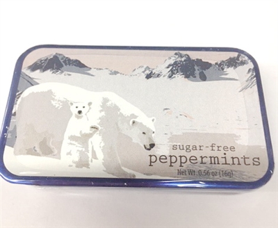 Polar Bear With Cub Tin - Peppermints (24)