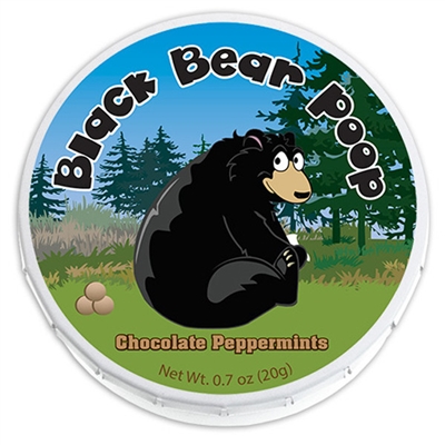 Poop - Black Bear Poop Mint Tin
