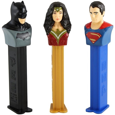 PEZ JUSTICE LEAGUE ASSORTMENT DC COMICS BLISTER PACK (12)