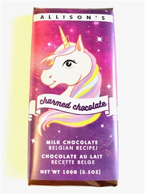 Charmed Unicorn Belgian Chocolate Bar 100g(12)