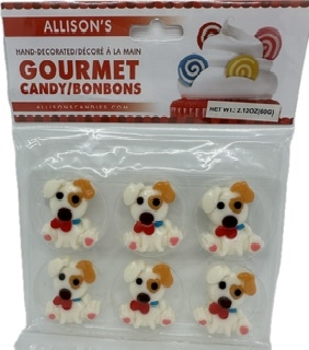DOG GUMMY CANDY TRAY 6 PC X 12 TRAYS