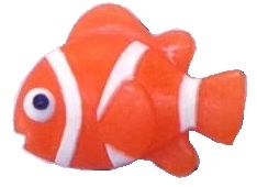 ORANGE GUMMI CLOWN FISH 1 KG.