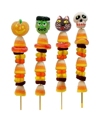 Allison's Halloween Gummy Mixed Candy Kabobs