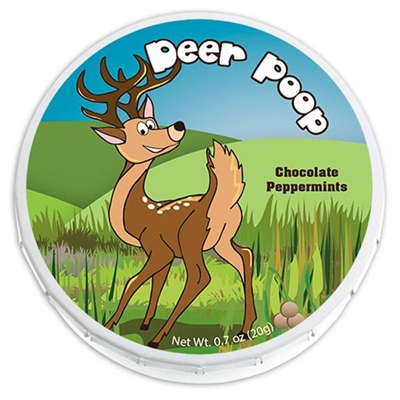 Deer Poop Tin - Chocolate Peppermints (24)
