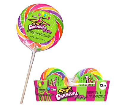 Sour Jumbo Carnival Pop 5oz (12)
