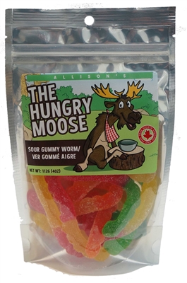 Hungry Moose Pouch - Sour Gummy Worm (12)