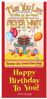 Happy Birthday Chocolate Cocoa Packets wholesale