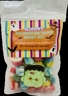 ALLISON'S FRANKENSTEIN MARSHMALLOW GUMMY MIX BAG 168g X 12