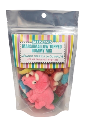 ALLISON'S DINO MARSHMALLOW GUMMY MIX POUCH  168g X 12