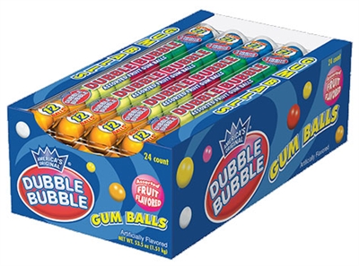 Double Bubble Asst Fruit Gumballs (24)