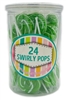 ALLISON'S GREEN SWIRLY POPS 24 CT.  X 8