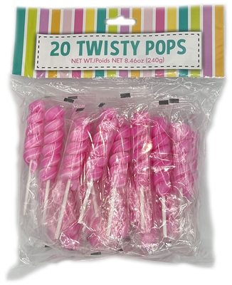 ALLISON'S PINK TWISTY POP 20 CT. X  8