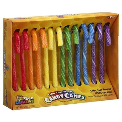 Color Your Mouth Candy Canes Box(12)